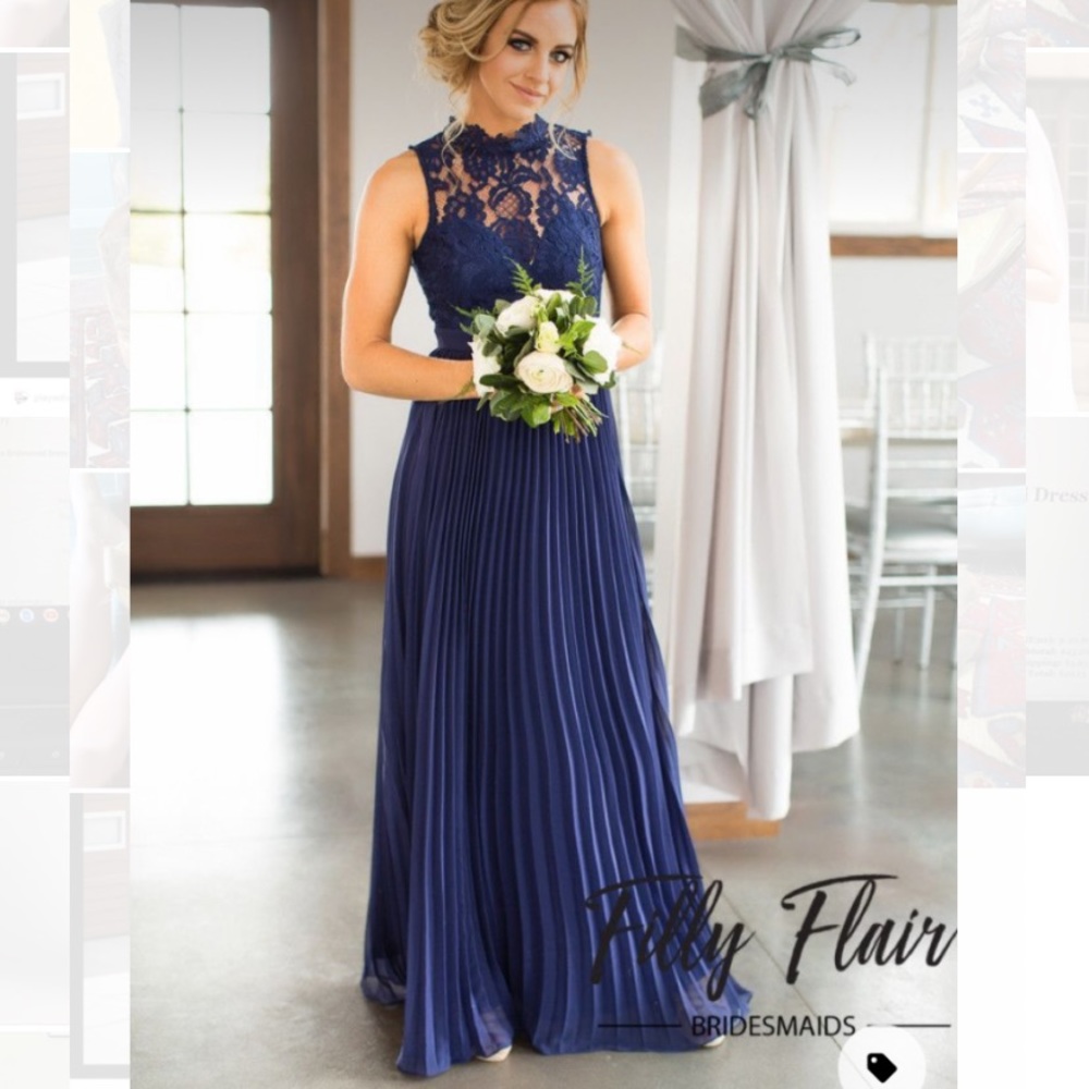 Filly Flair Navy Alexa Bridesmaid Dress, size S